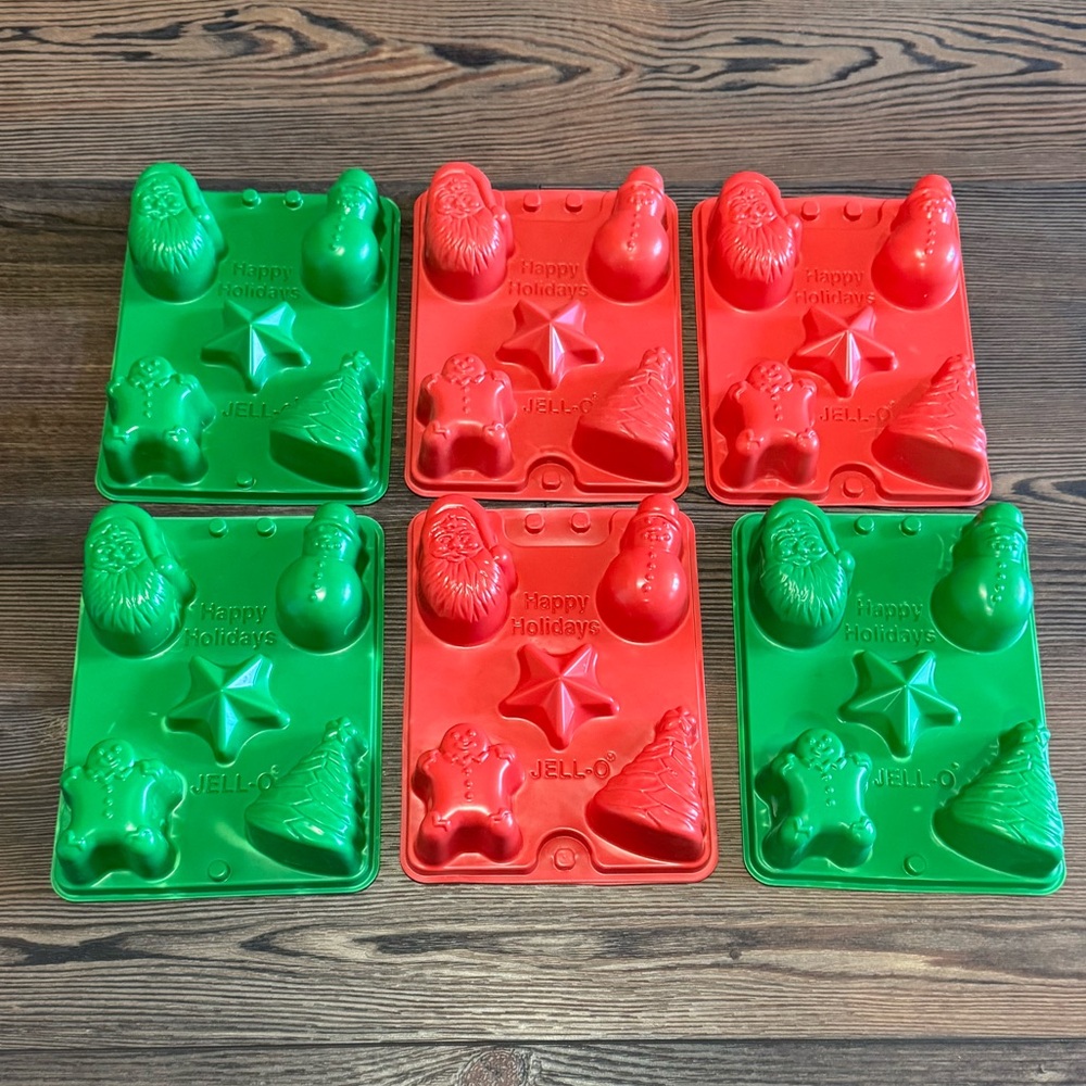 Set of 6 - Jell-O Christmas Jell-O Molds - Picture 2 of 3